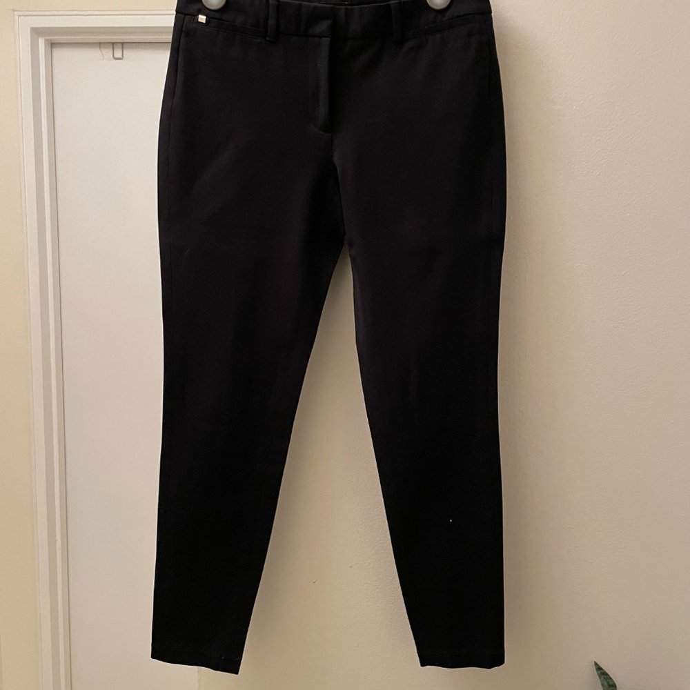 White House Black Market Black Ankle Skinny Pants with Back Seam - 4 Petite